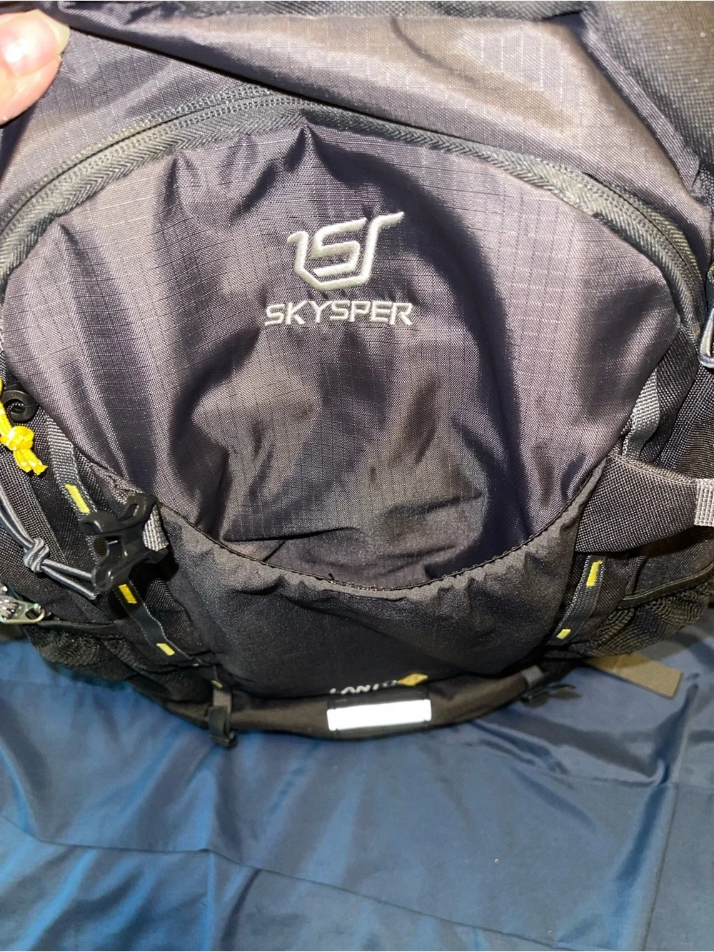 Skysper LANTC 30 Black Backpack with Yellow Accents
